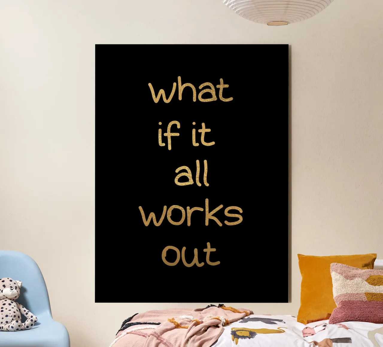 What if it all works out alluminio dibond da PinkCandyWalls