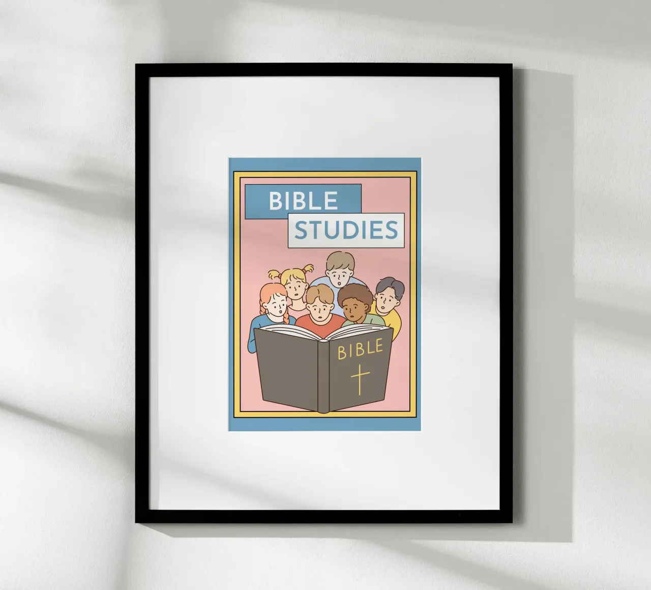 Studi biblici per bambini Poster moderno kawaii poster da vintagepod