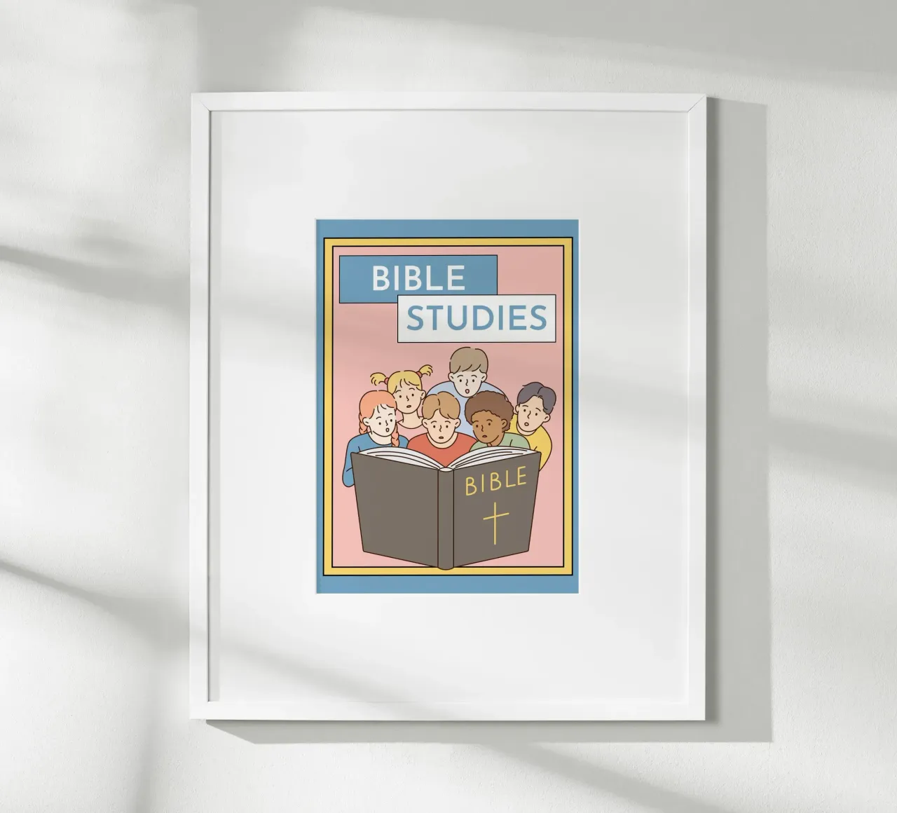 Studi biblici per bambini Poster moderno kawaii poster da vintagepod