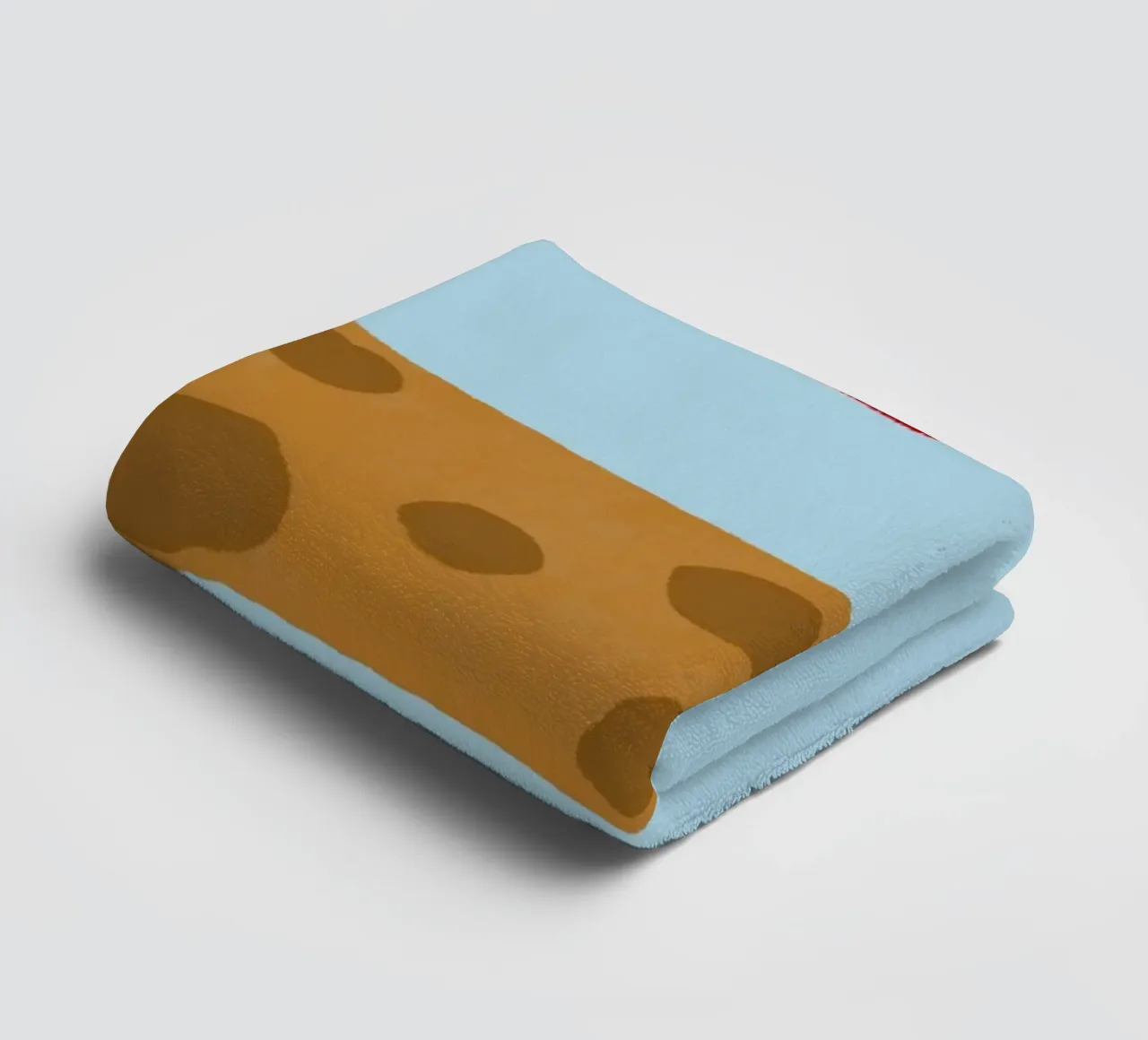 Chien mignon attrapant un frisbee Art minimaliste serviette de bain de vintagepod