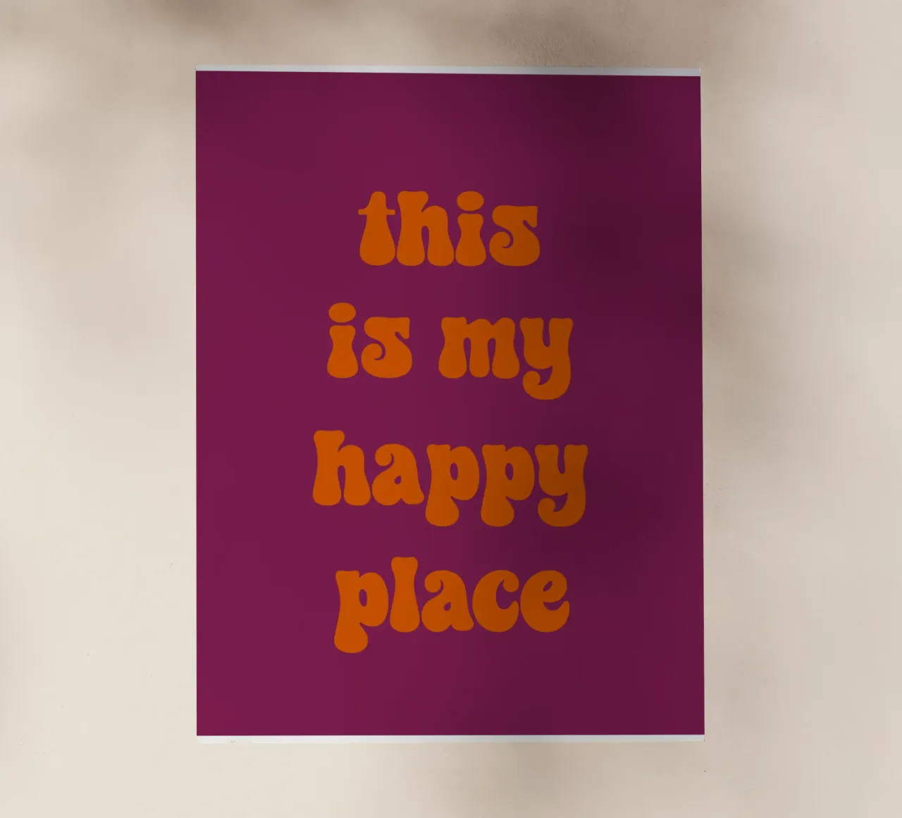 This is my happy place pellicola backlit da PinkCandyWalls