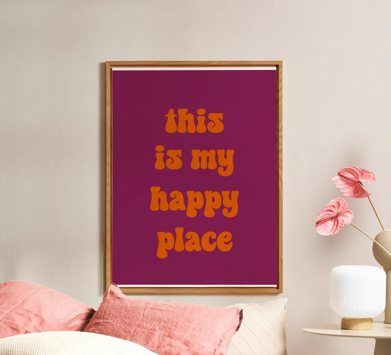 This is my happy place alluminio dibond da PinkCandyWalls