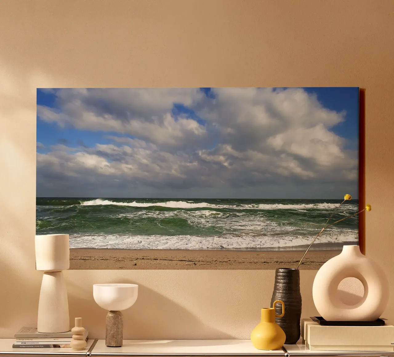 Seascape – Nature Photo Print canvas with Floater frame by jay