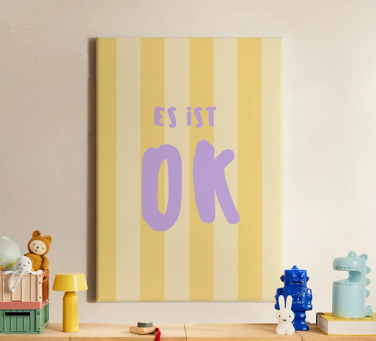 Es ist ok tela con Cornice a cassetta da maedle&co