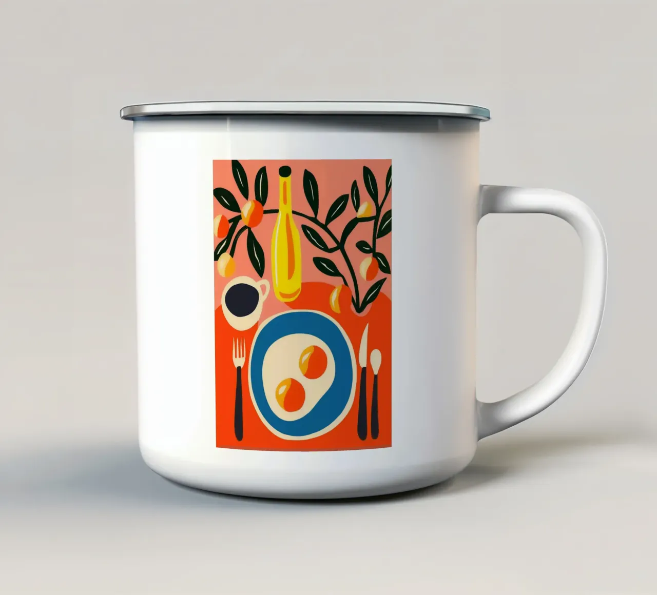 Colazione sostanziosa con Matisse | Un occhio di riguardo per la cucina tazza in smalto da Autofocus