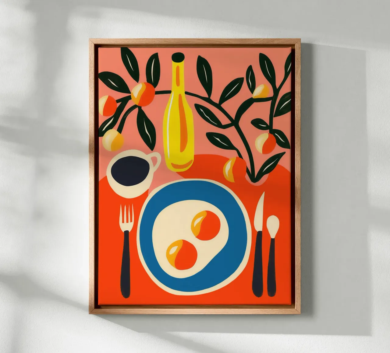 Stevig ontbijt met Matisse | Blikvanger voor de keuken canvas met Baklijst van Autofocus