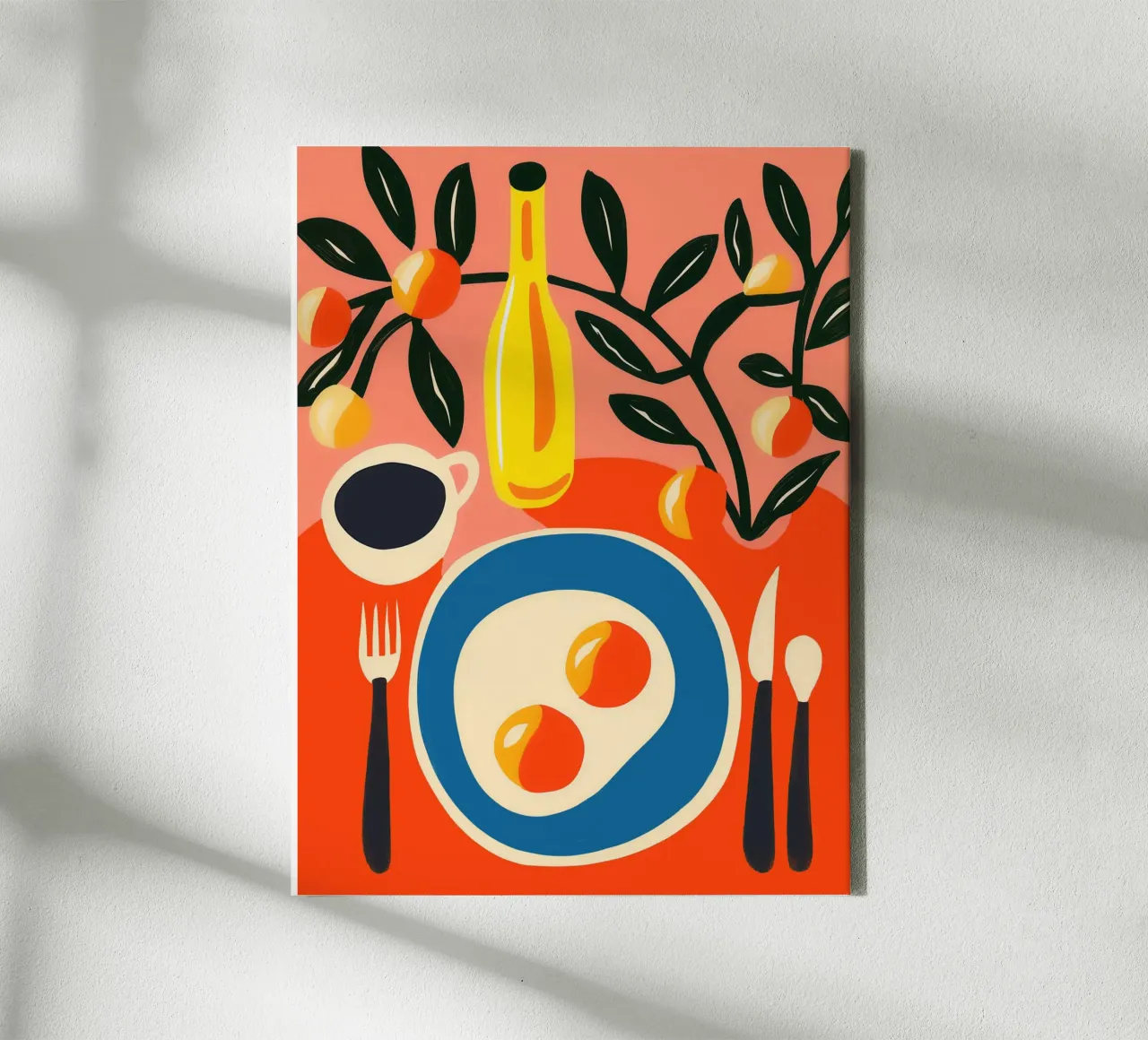 Stevig ontbijt met Matisse | Blikvanger voor de keuken canvas met Baklijst van Autofocus