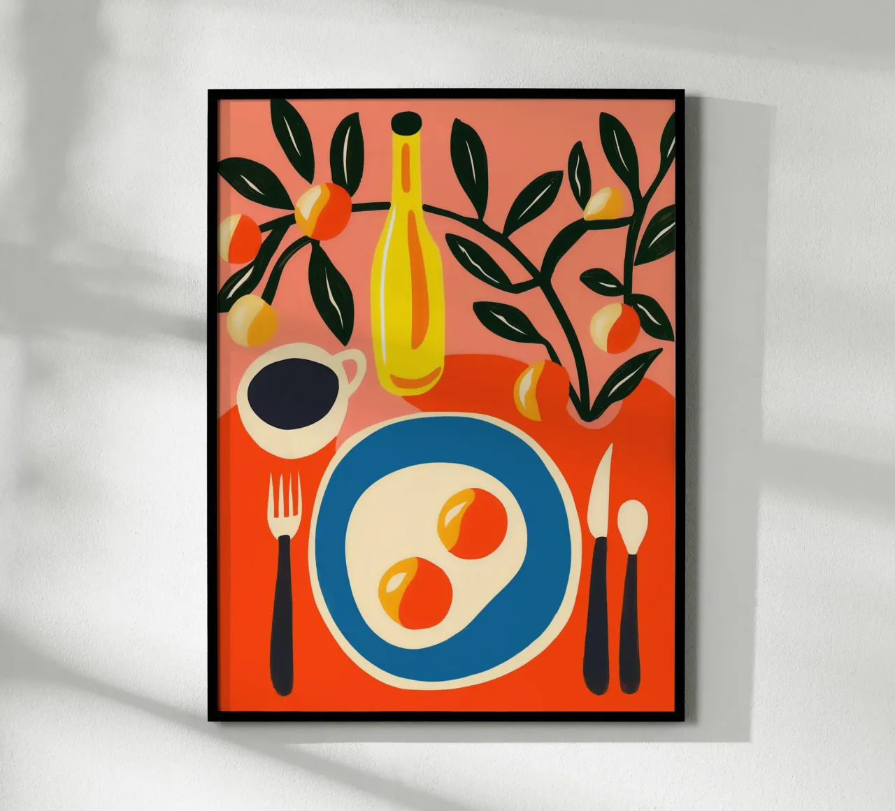 Colazione sostanziosa con Matisse | Un occhio di riguardo per la cucina poster con telaio in alluminio da Autofocus