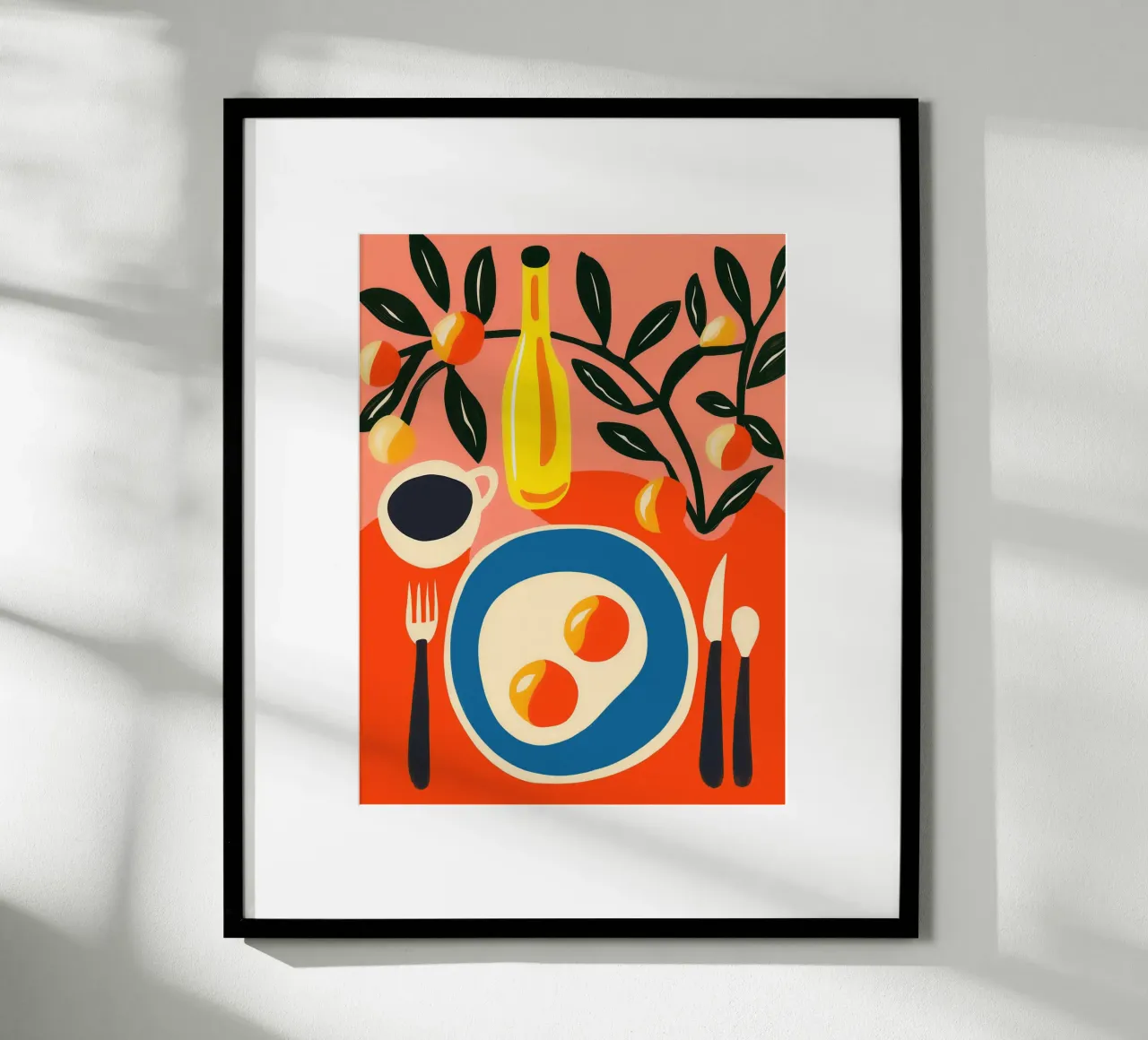 Colazione sostanziosa con Matisse | Un occhio di riguardo per la cucina poster con telaio in alluminio da Autofocus