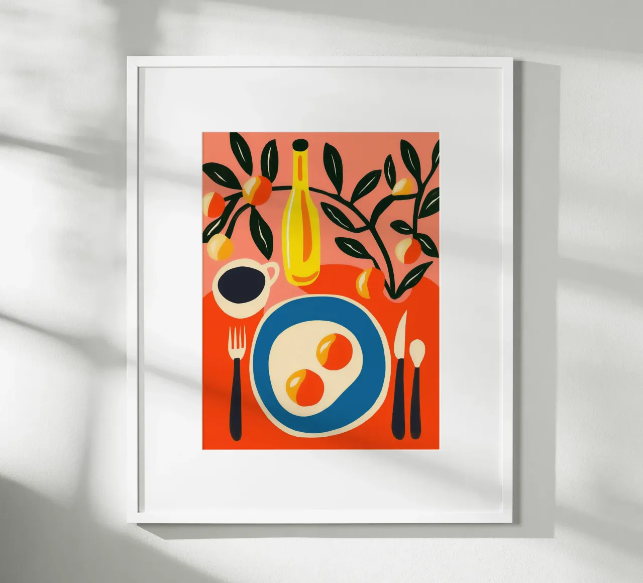 Colazione sostanziosa con Matisse | Un occhio di riguardo per la cucina poster con telaio in alluminio da Autofocus