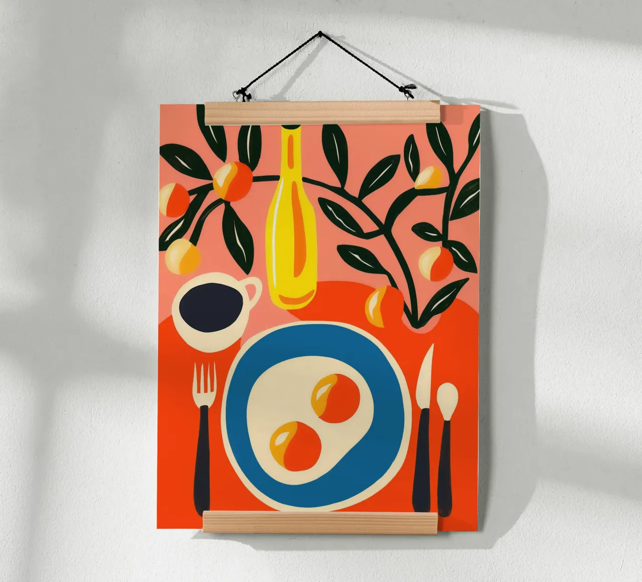 Colazione sostanziosa con Matisse | Un occhio di riguardo per la cucina poster con telaio in alluminio da Autofocus