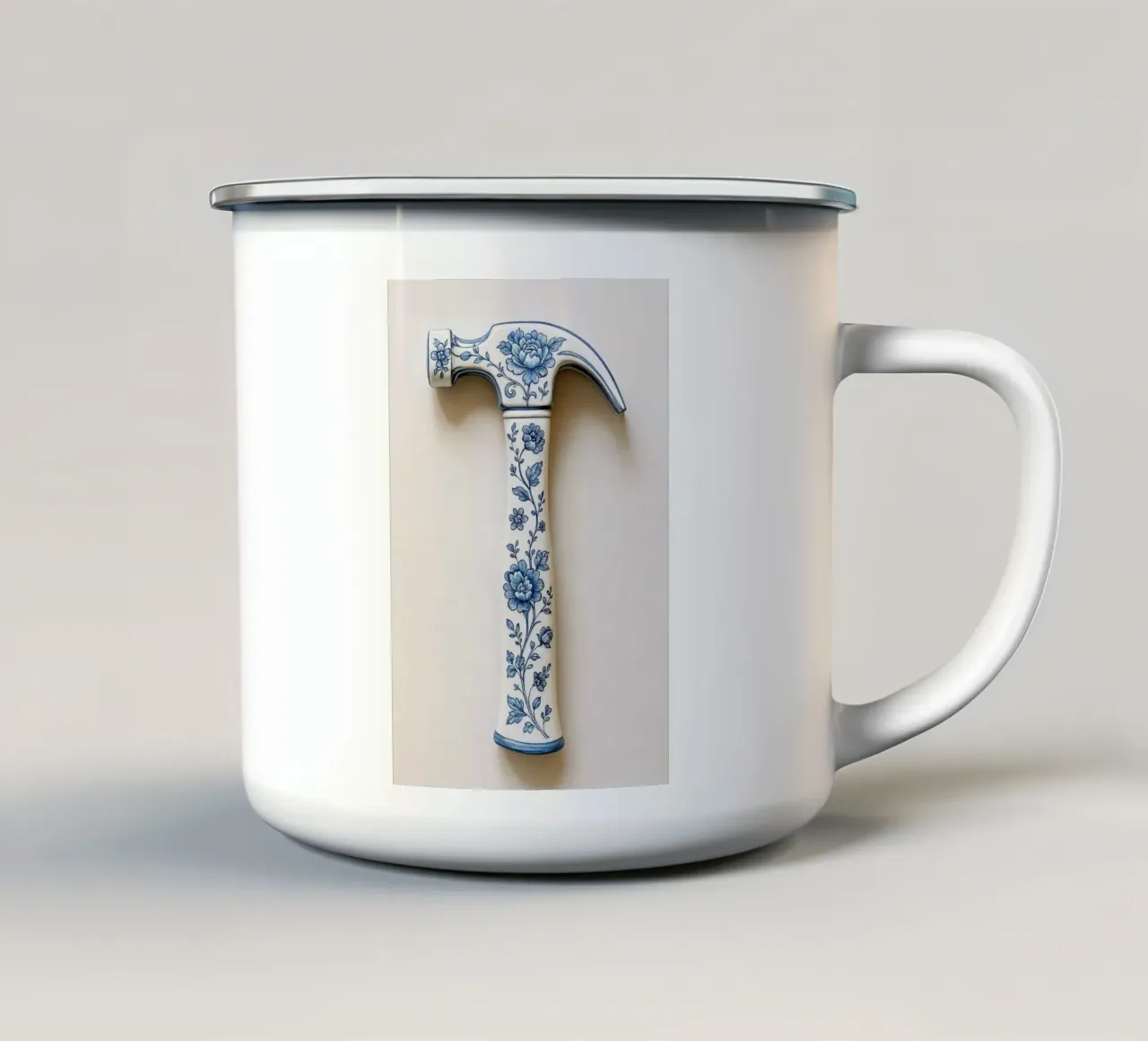 Martello in porcellana di Delft - poster d'arte con irritazione del design tazza in smalto da KUNSTstück