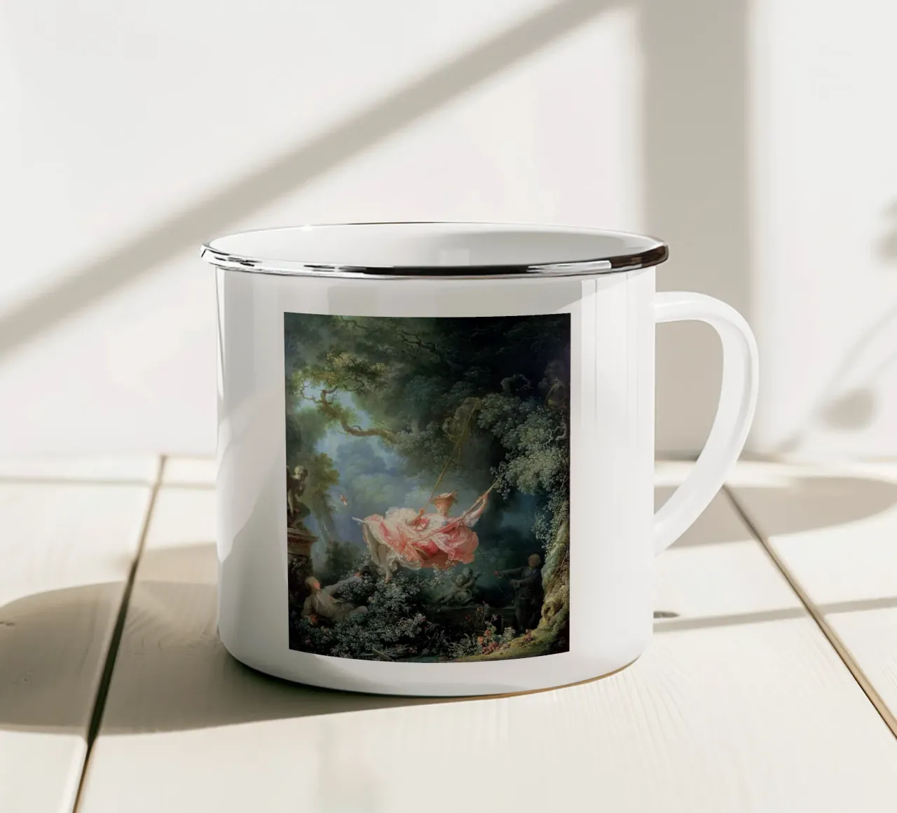 The Swing - Fragonard tazza in smalto da apoloprints
