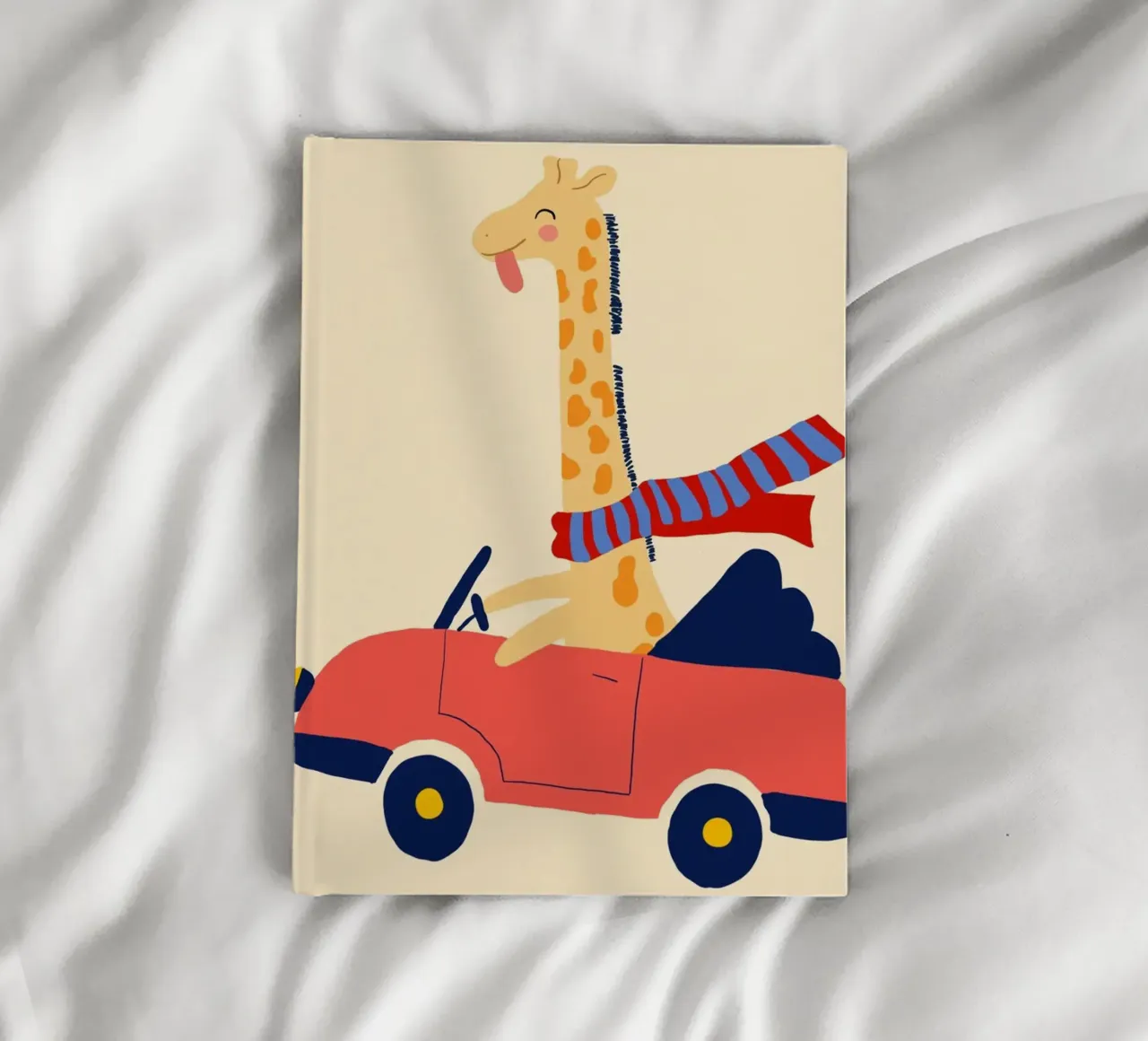 Simpatica giraffa in auto con sciarpa diario da vintagepod