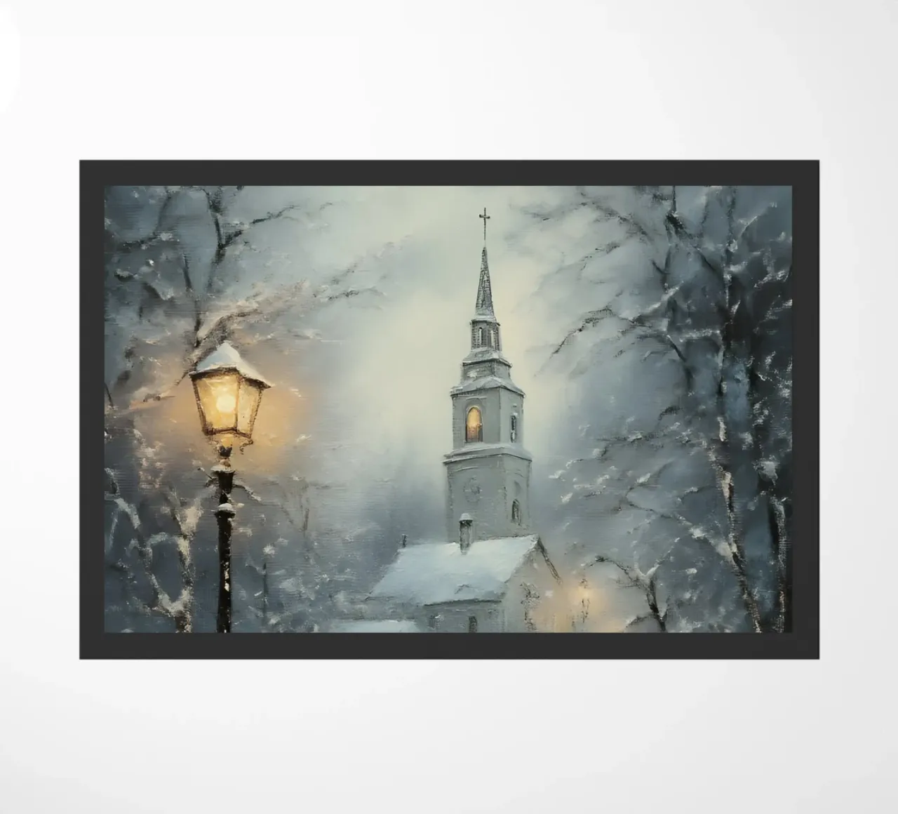 Chiesa invernale nella neve zerbino da Studio Vibe