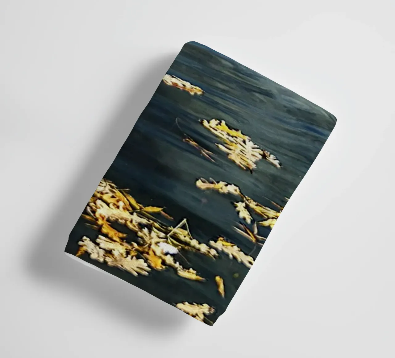 Swan on Tranquil Lake with Ripples – Nature Photo Print towel by jay