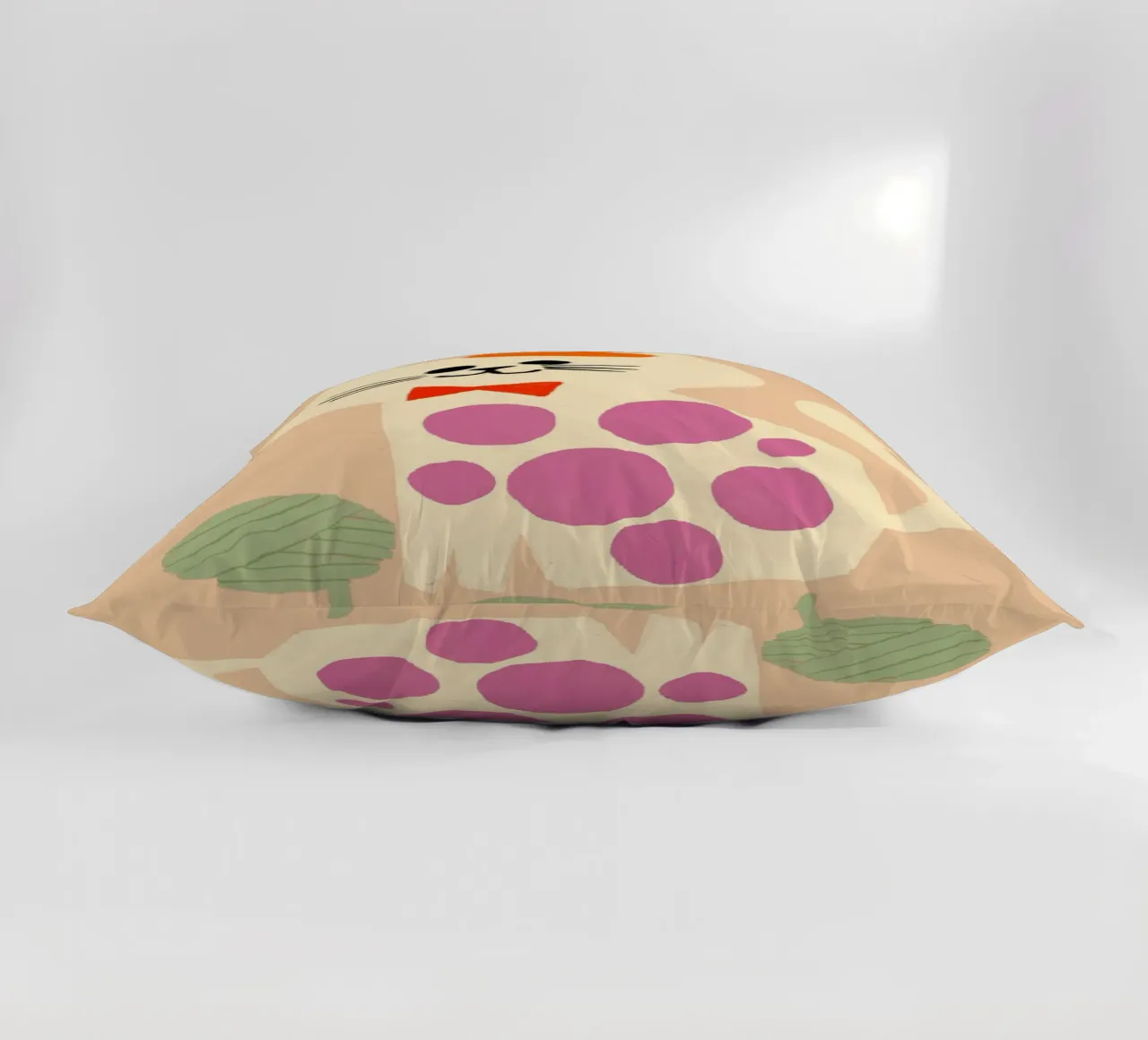Simpatico gatto francese con berretto e papillon cuscino da vintagepod