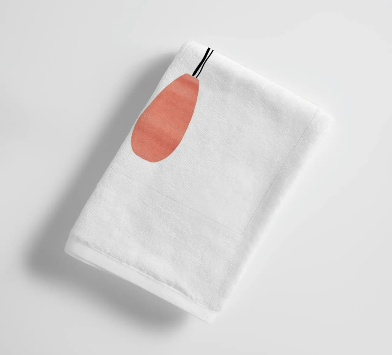 Vase 2 - Linienzeichnung asciugamano da bagno da BAINAI