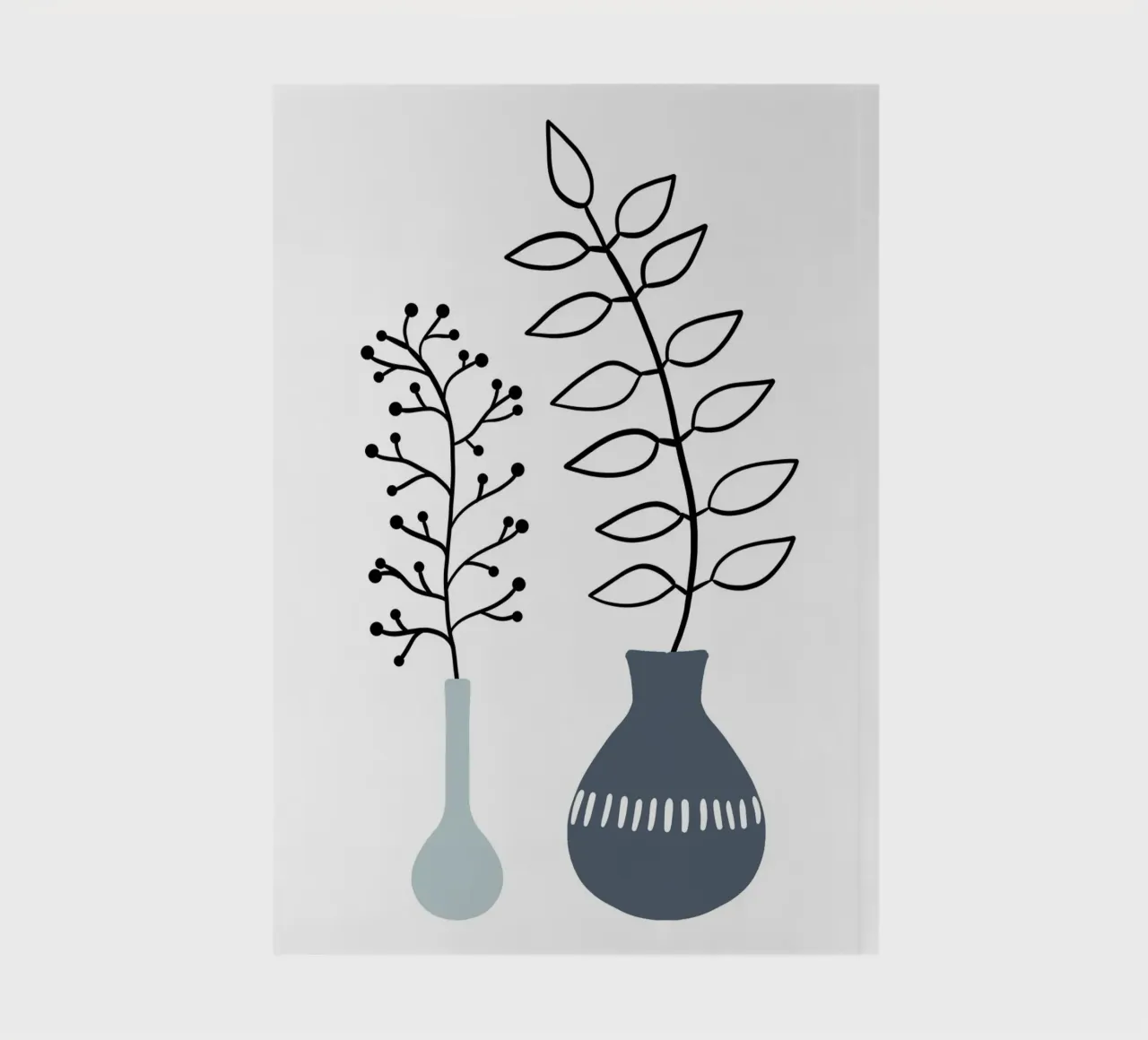 Vase 3 Linienzeichnung diario da BAINAI
