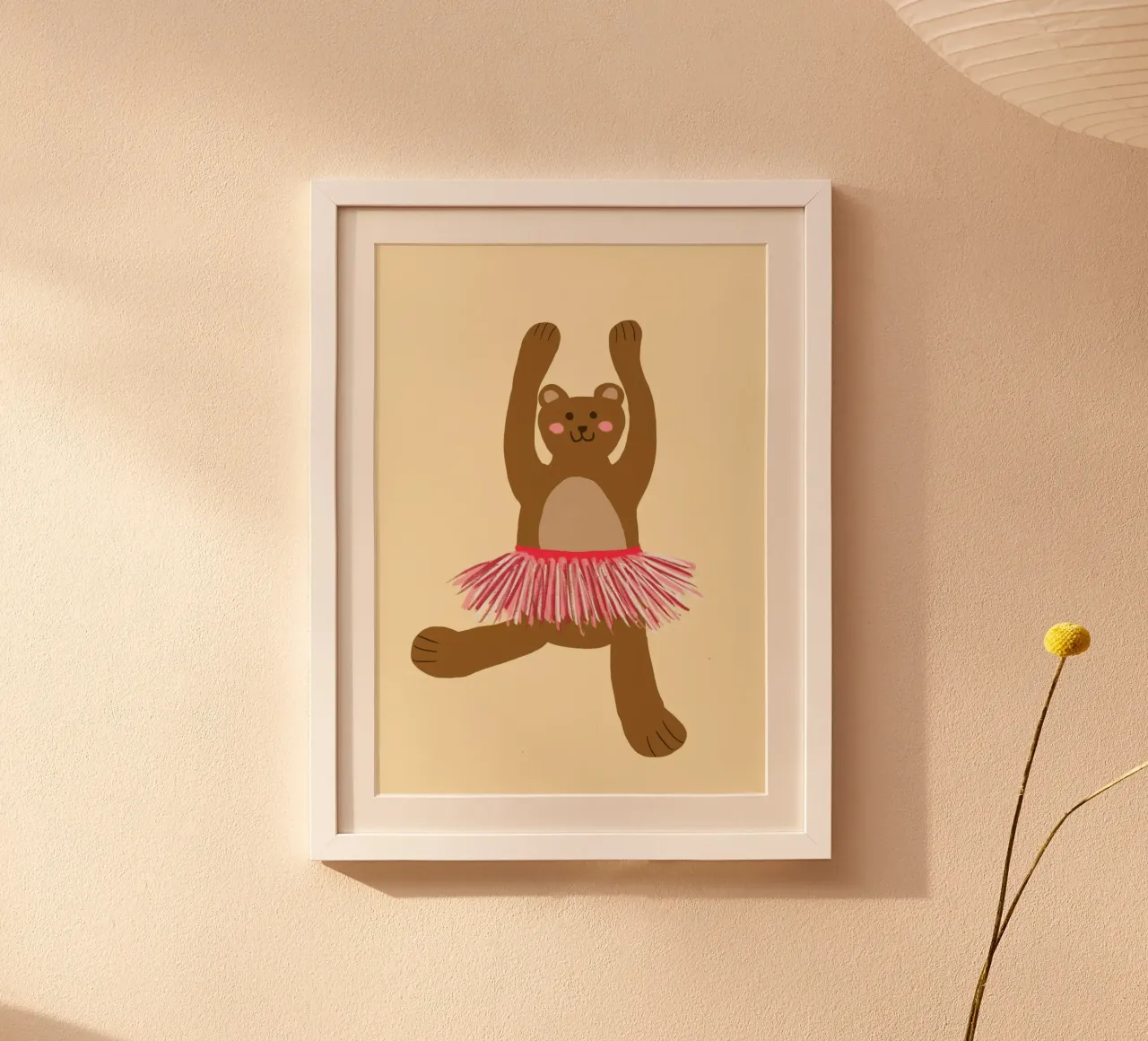 Poster per bambini con tutù dell'orso Ballerina poster da vintagepod