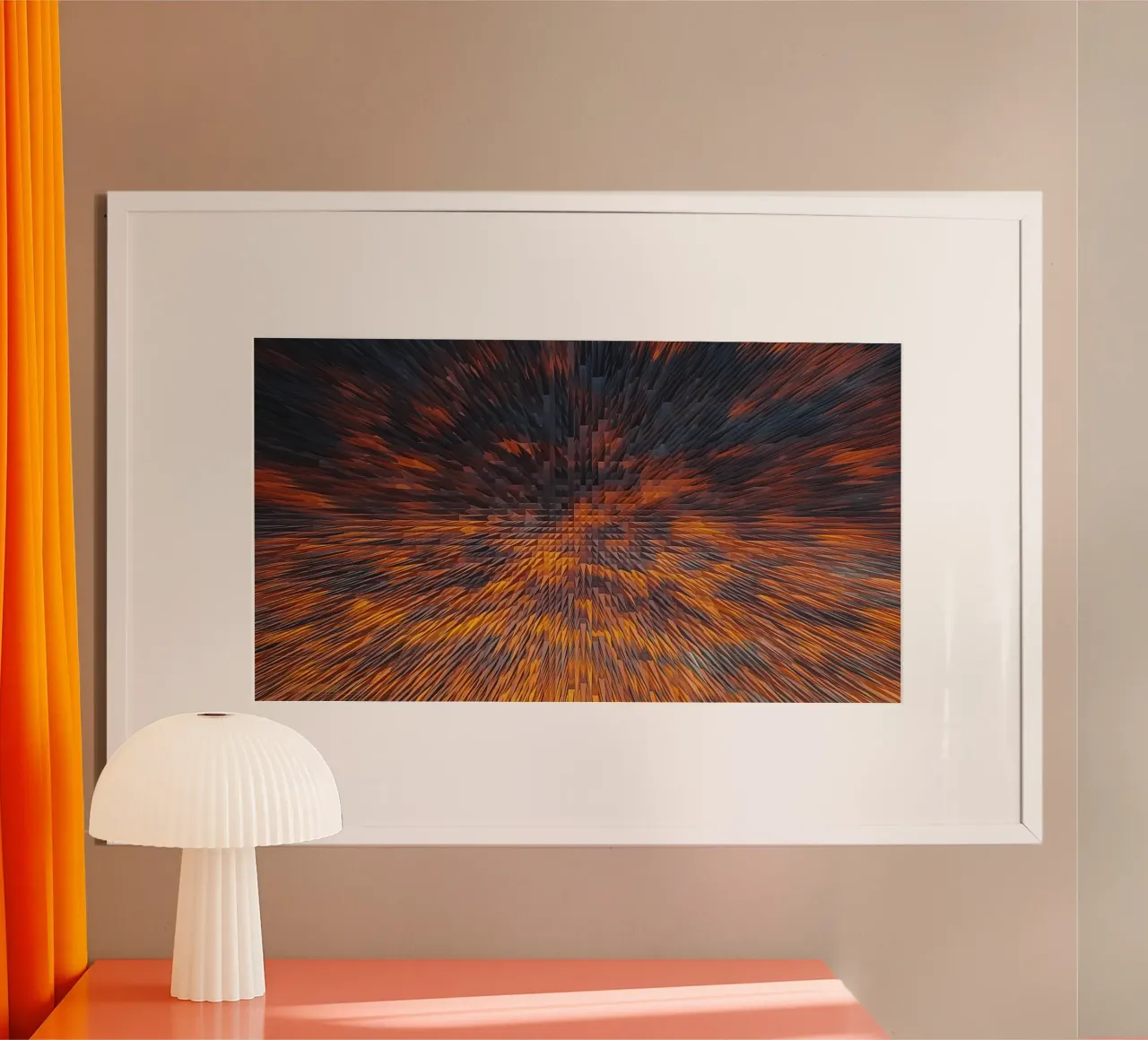 Abstract Sunrise Sky Print – Dynamic Hues poster by jay