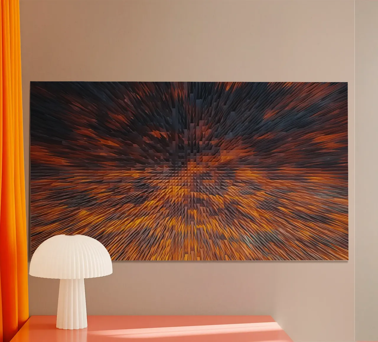 Abstract Sunrise Sky Print – Dynamic Hues poster by jay