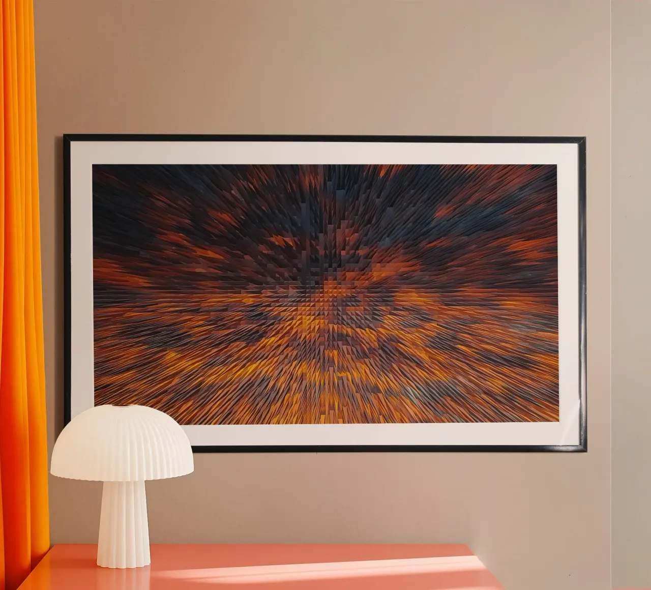 Abstract Sunrise Sky Print – Dynamic Hues poster by jay