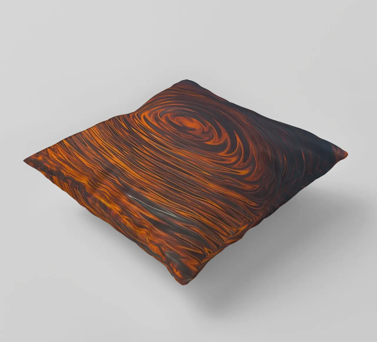 Abstract Circular Sunrise – Zig-Zag Patterns in Dynamic Hues decorative cushion by jay