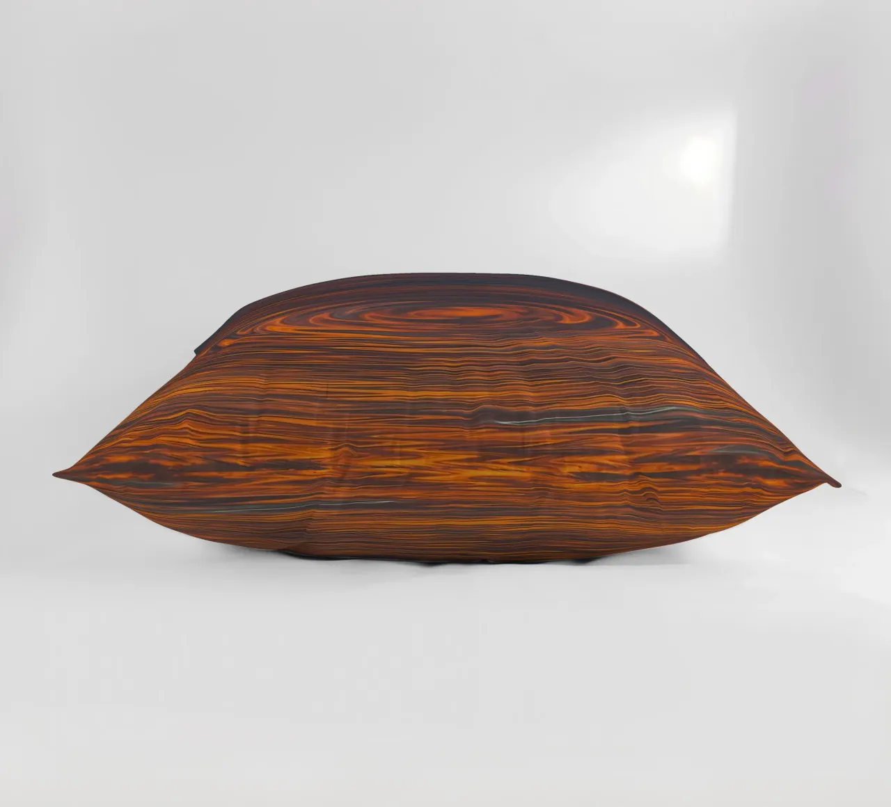 Abstract Circular Sunrise ā Zig-Zag Patterns in Dynamic Hues decorative cushion by jay