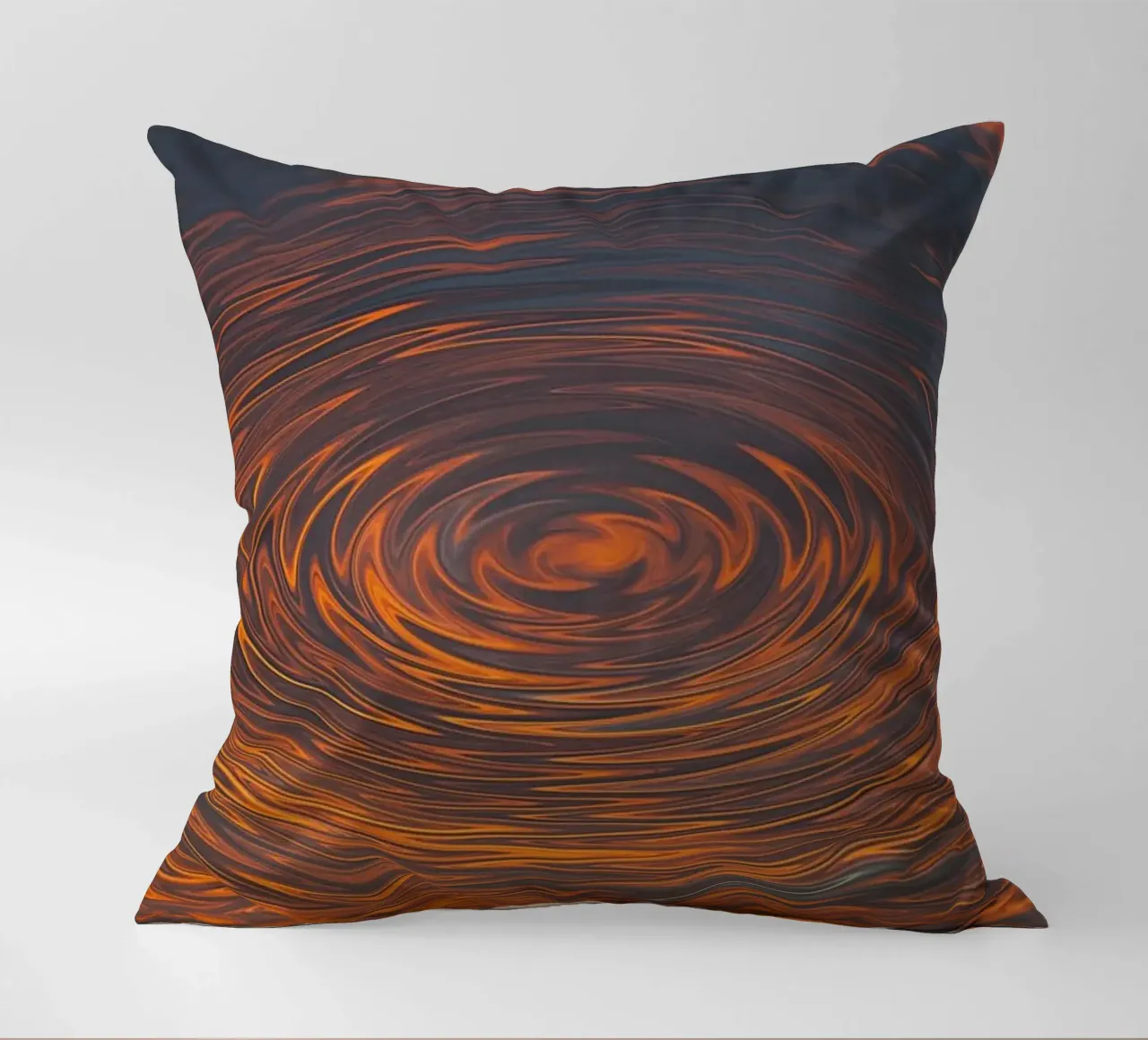 Abstract Circular Sunrise ā Zig-Zag Patterns in Dynamic Hues decorative cushion by jay
