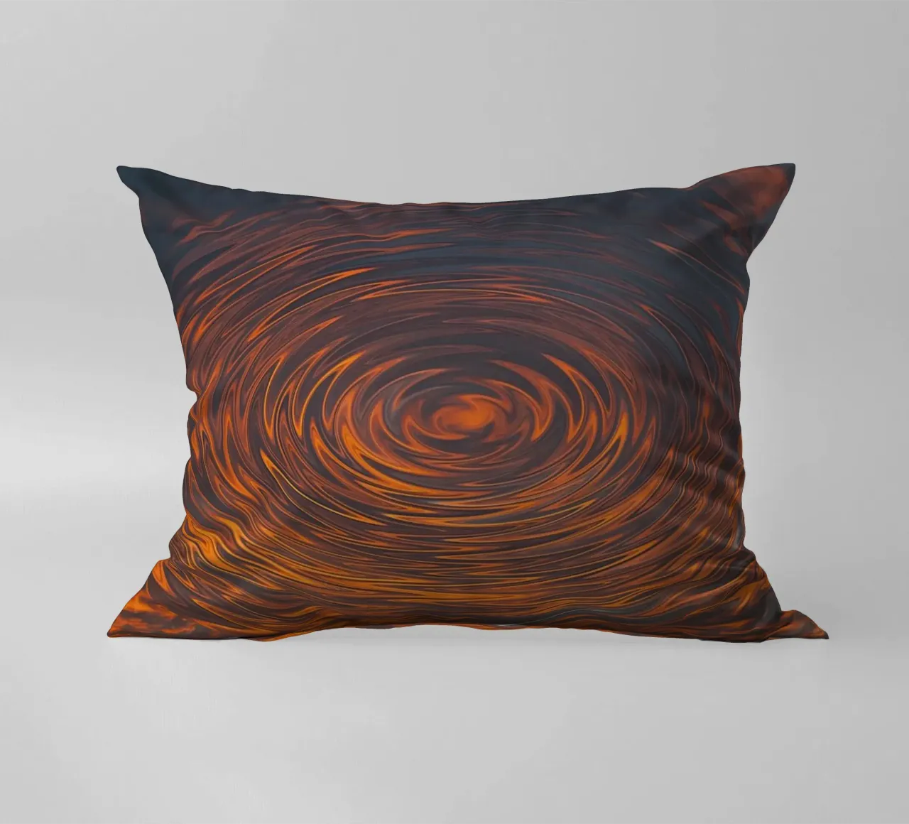 Abstract Circular Sunrise – Zig-Zag Patterns in Dynamic Hues decorative cushion by jay