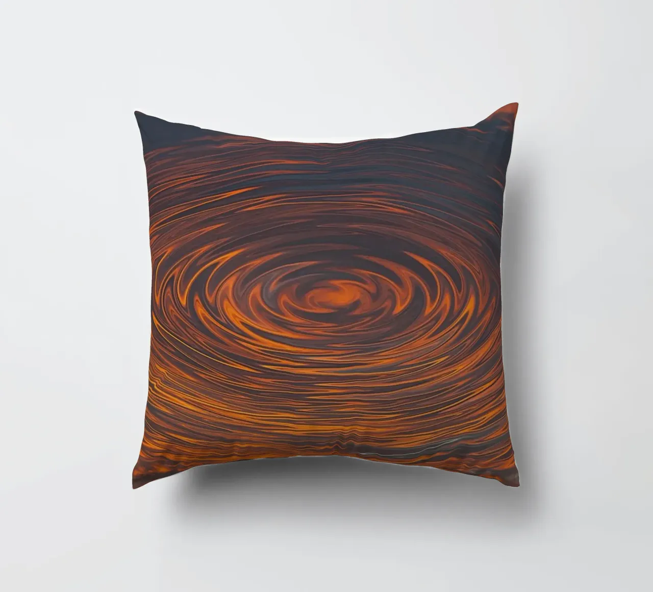 Abstract Circular Sunrise – Zig-Zag Patterns in Dynamic Hues decorative cushion by jay