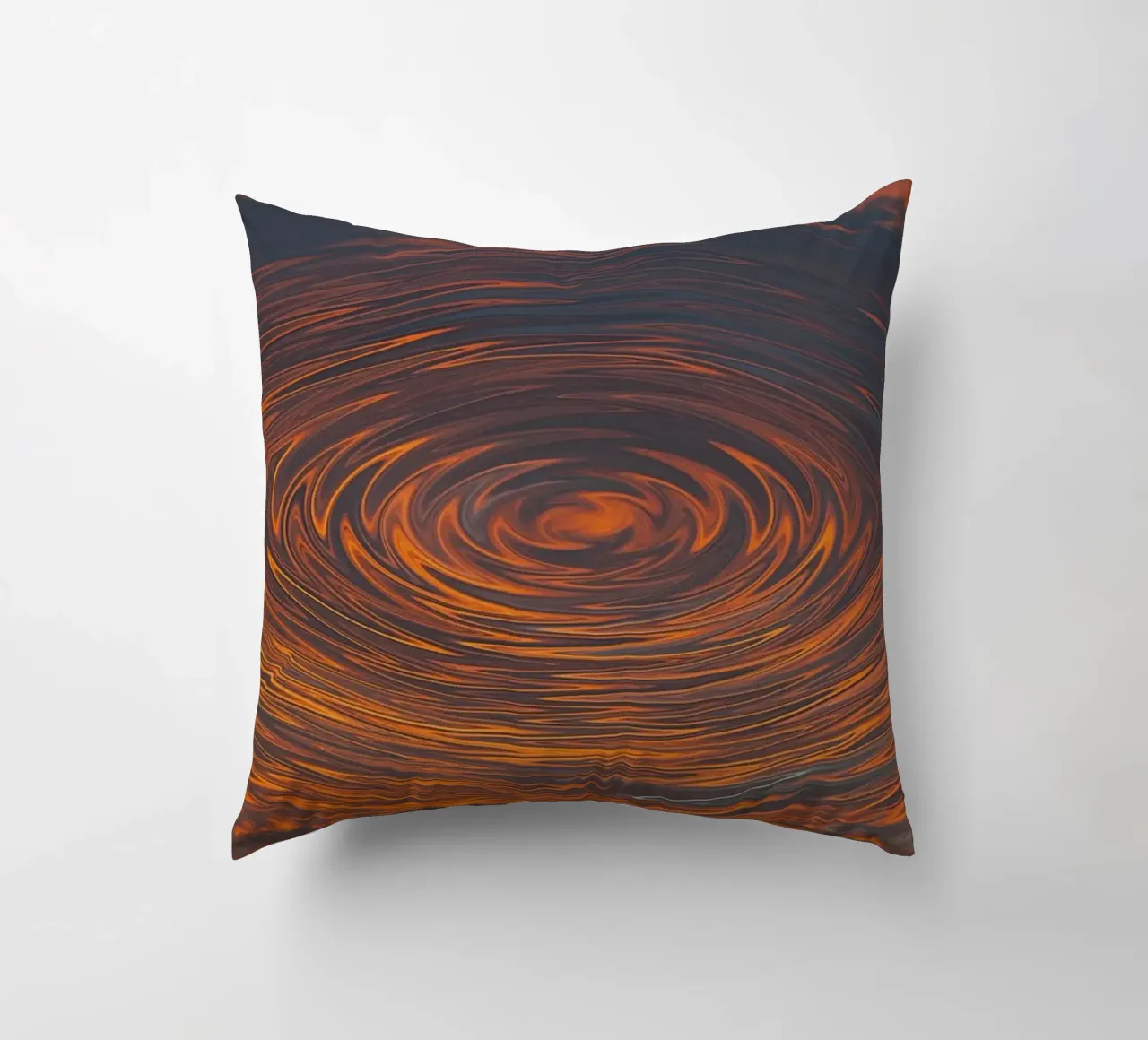 Abstract Circular Sunrise – Zig-Zag Patterns in Dynamic Hues decorative cushion by jay