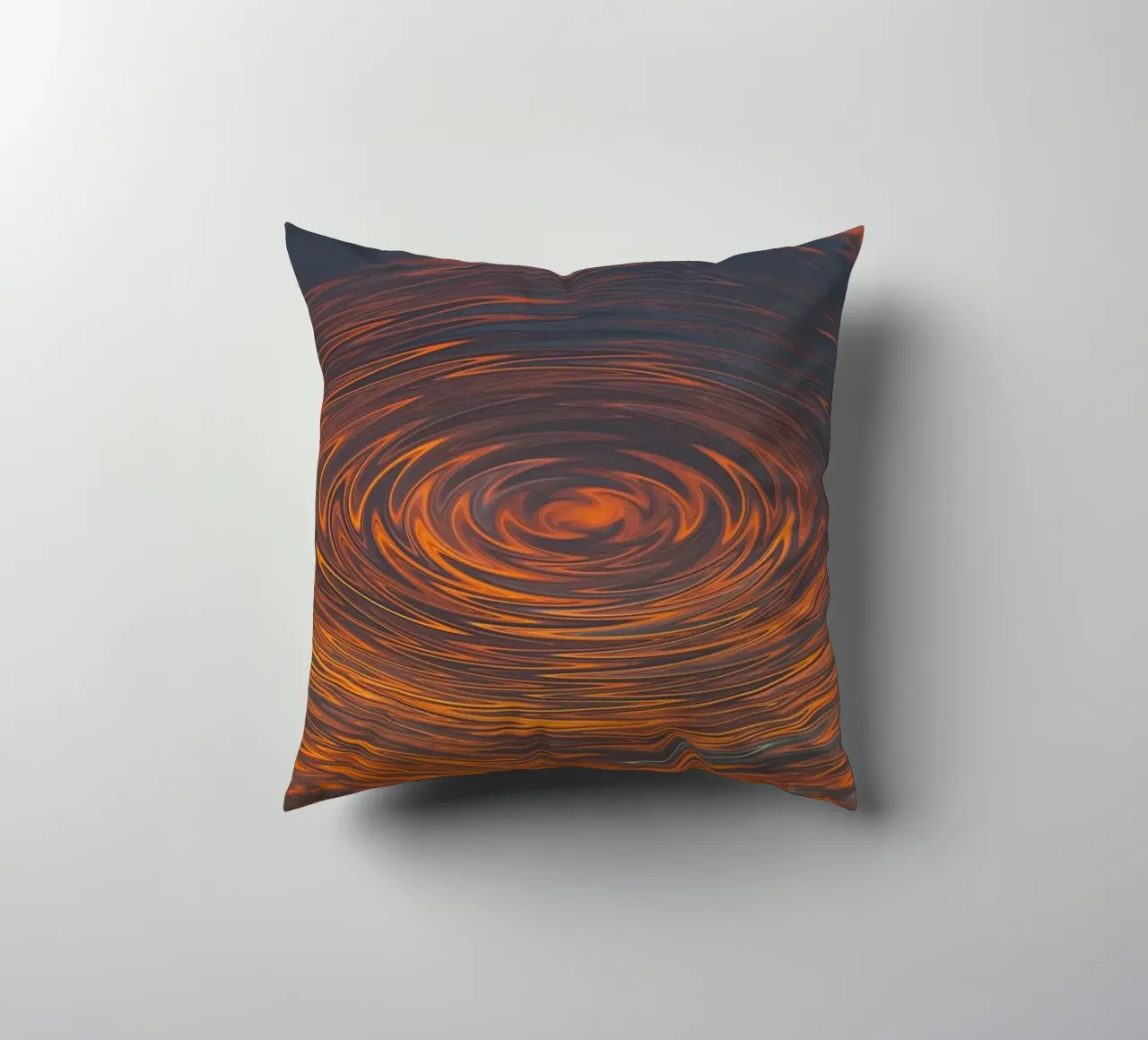 Abstract Circular Sunrise ā Zig-Zag Patterns in Dynamic Hues decorative cushion by jay