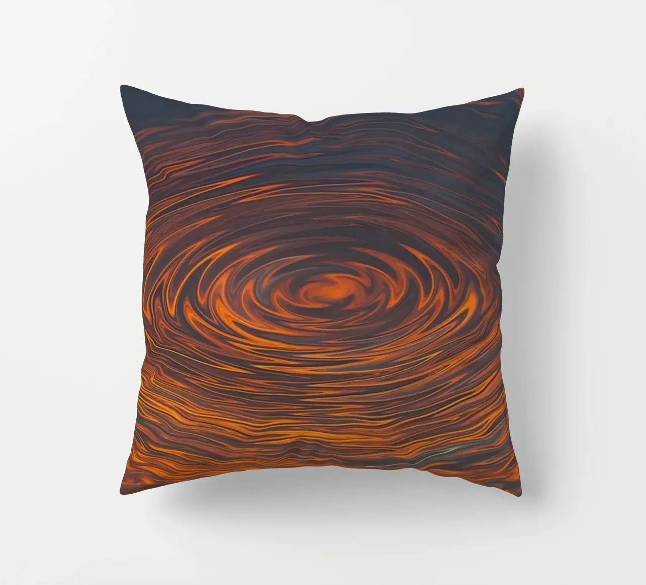 Abstract Circular Sunrise – Zig-Zag Patterns in Dynamic Hues decorative cushion by jay