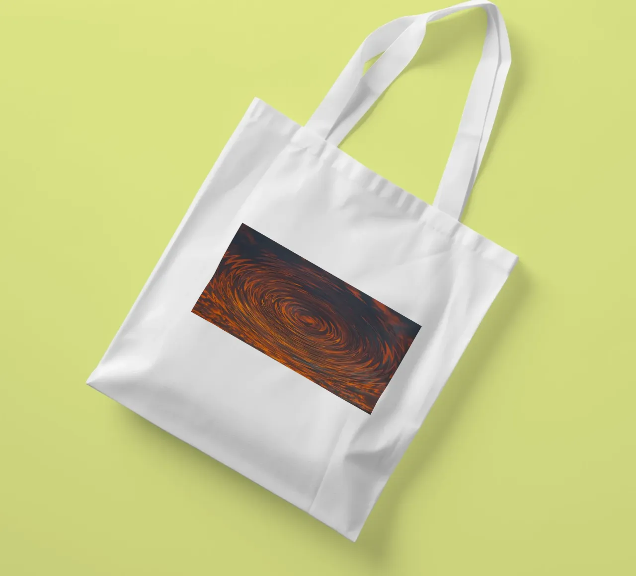 Abstract Circular Sunrise – Zig-Zag Patterns in Dynamic Hues tote bag by jay