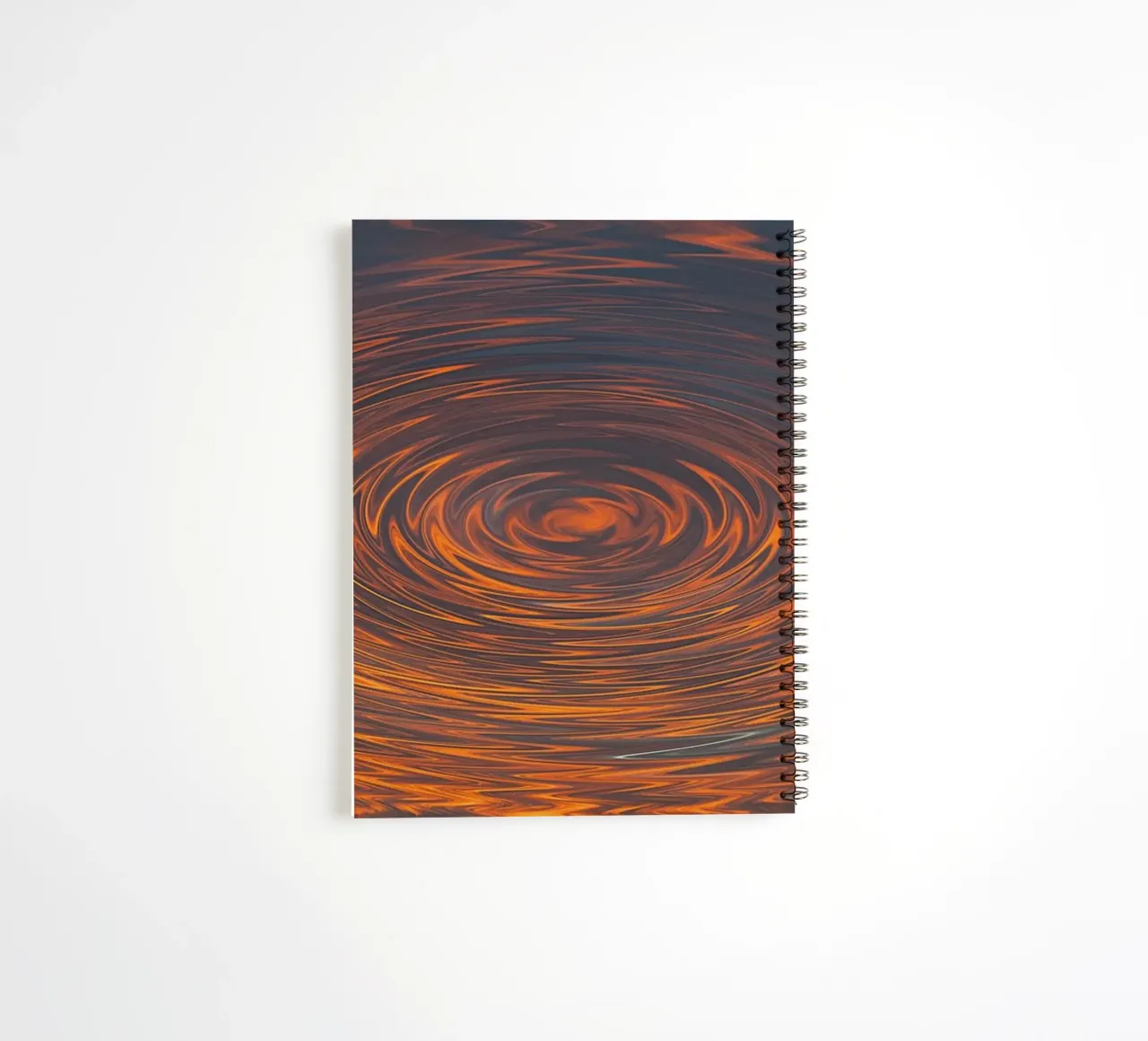 Alba circolare astratta - Motivi a zig-zag in tonalità dinamiche diario ad anelli da jay