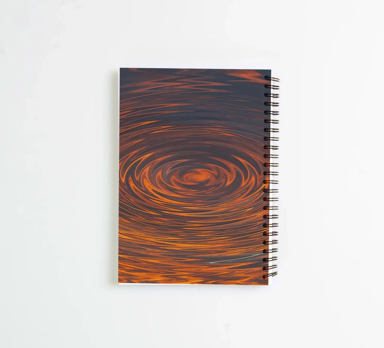 Alba circolare astratta - Motivi a zig-zag in tonalità dinamiche diario ad anelli da jay