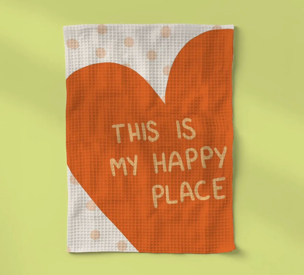 Impression d'art "This is My Happy Place" (C'est mon coin de paradis) torchon de vintagepod