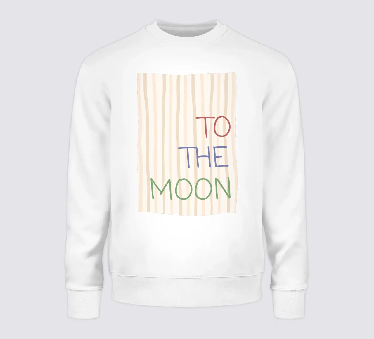 To The Moon Retro Typography Art Print sudadera de vintagepod