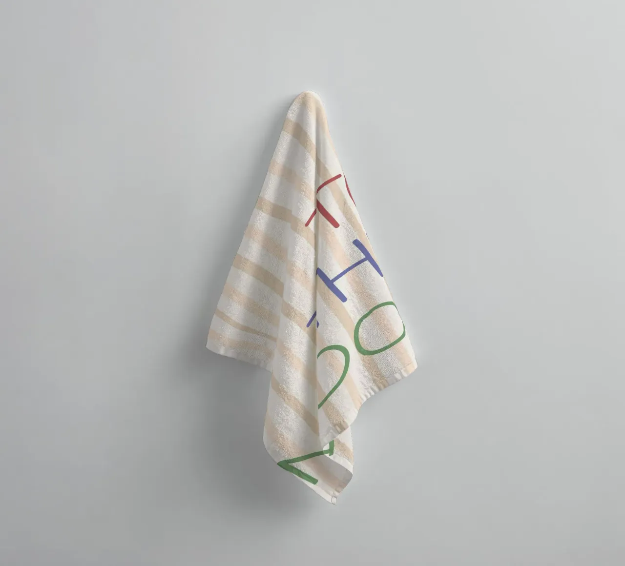 To The Moon Retro Typography Art Print towel by vintagepod