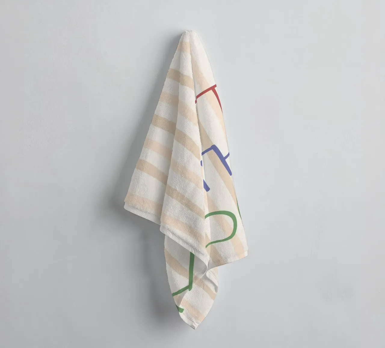 To The Moon Retro Typography Art Print towel by vintagepod