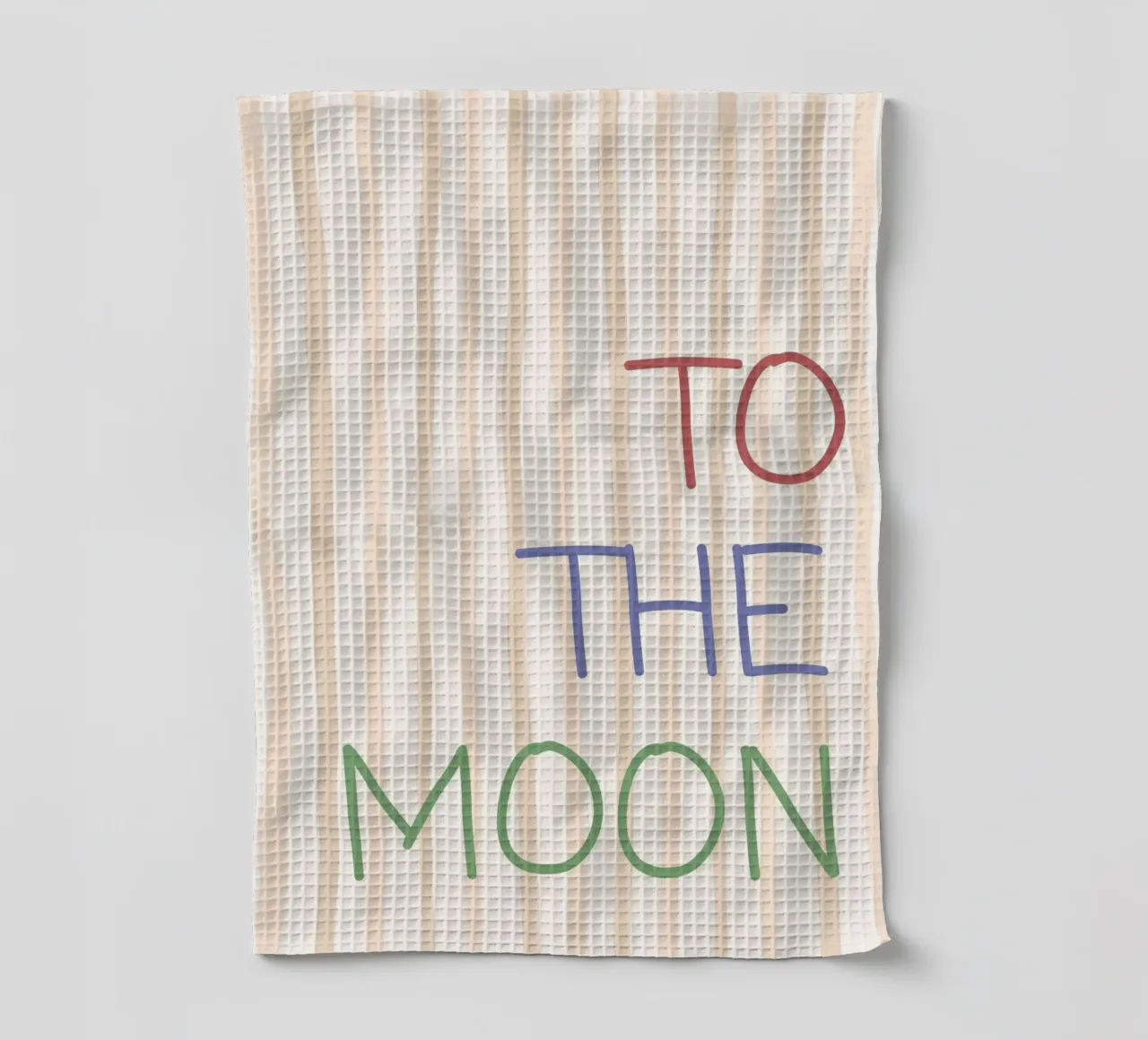 To The Moon Typography Retro Art Print torchon de vintagepod