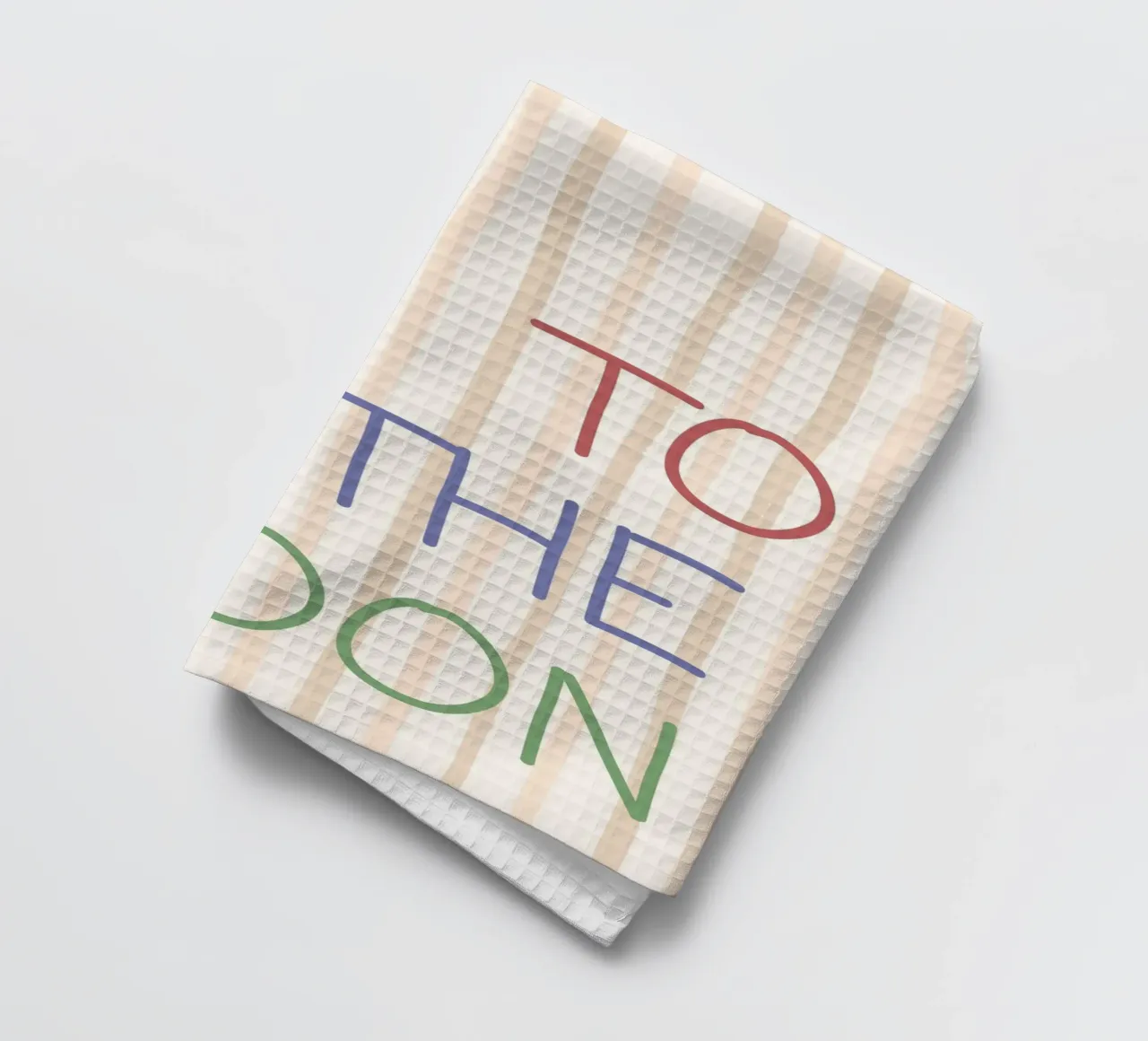 To The Moon Typography Retro Art Print torchon de vintagepod