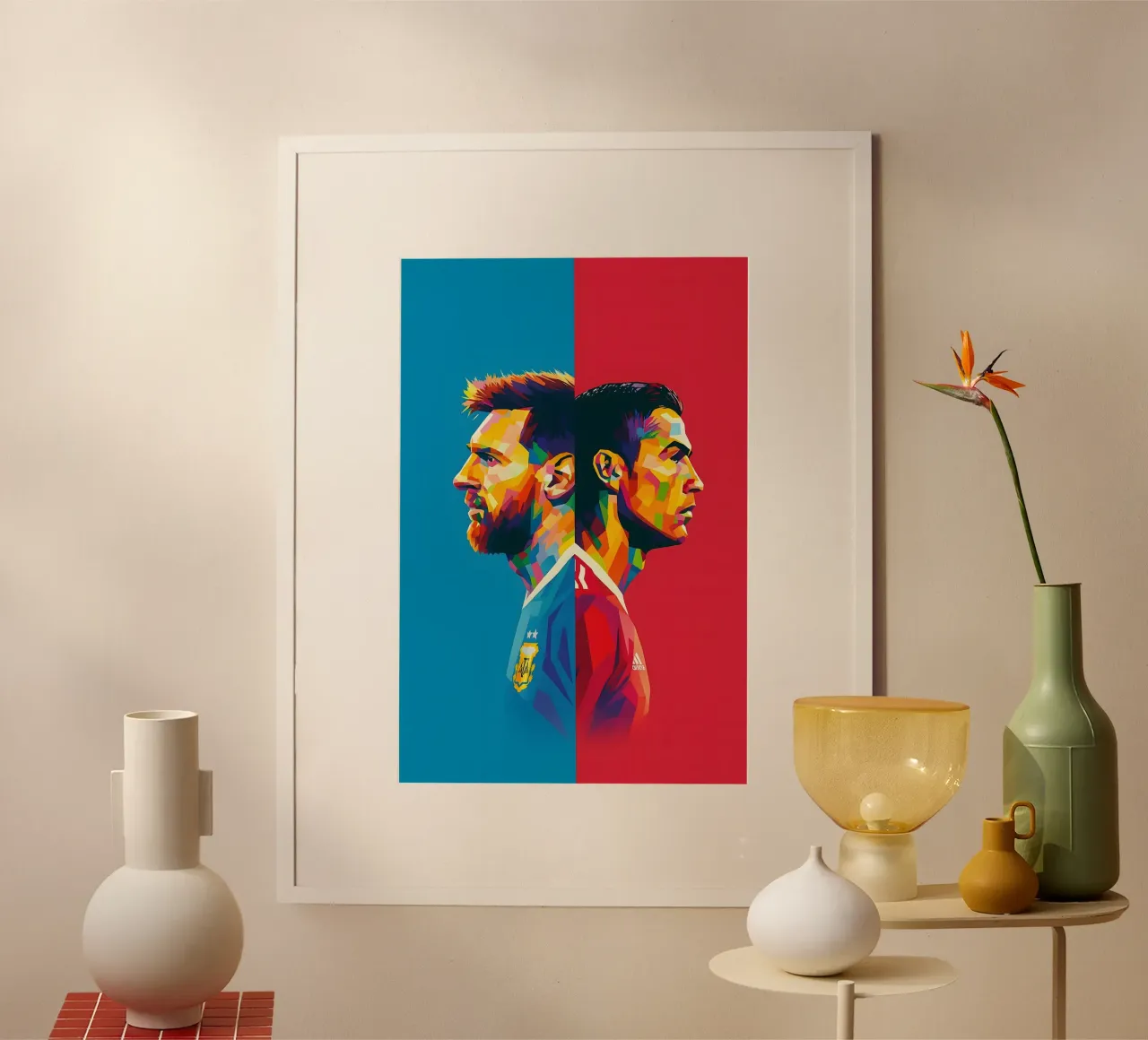 Messi and Ronaldo poster da BONANZA