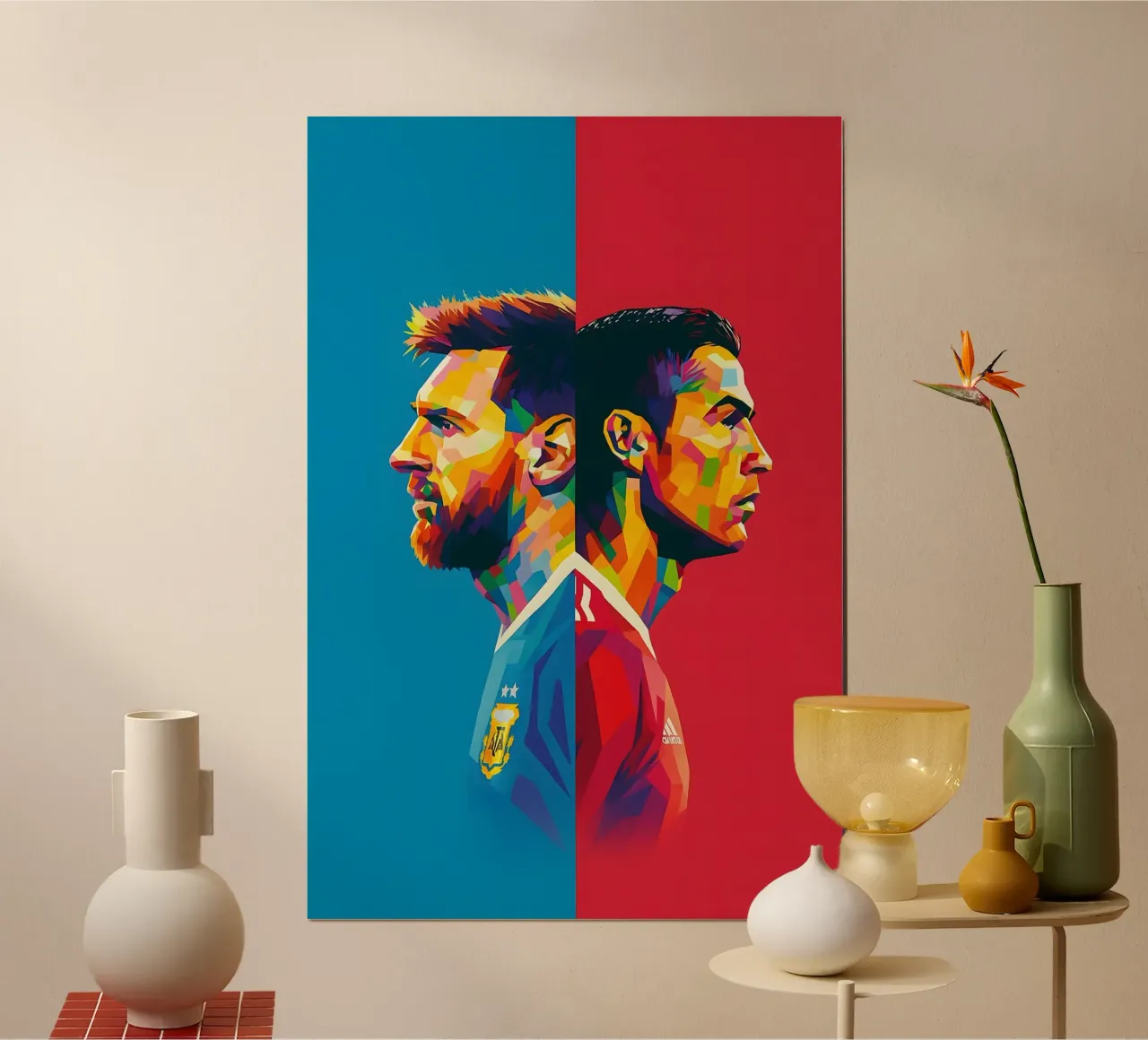 Messi and Ronaldo poster da BONANZA