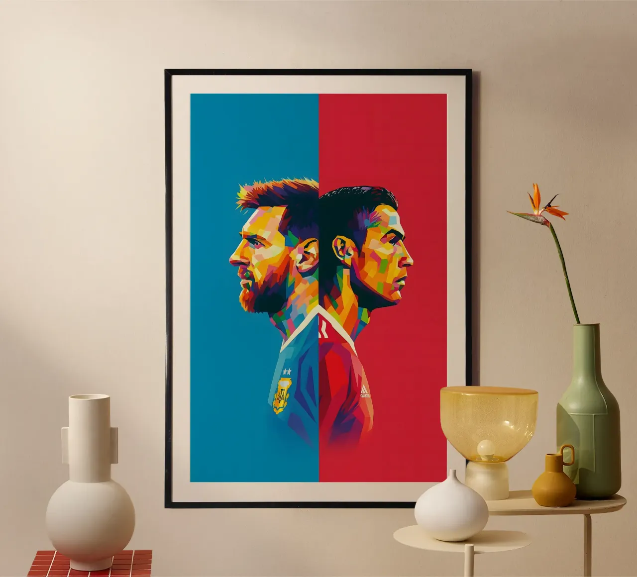 Messi and Ronaldo poster da BONANZA
