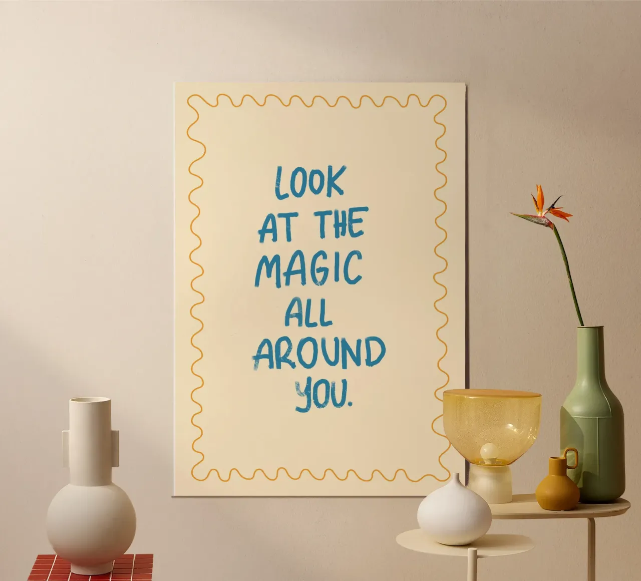 "Look at the Magic" Inspirierender Kunstdruck Poster von vintagepod