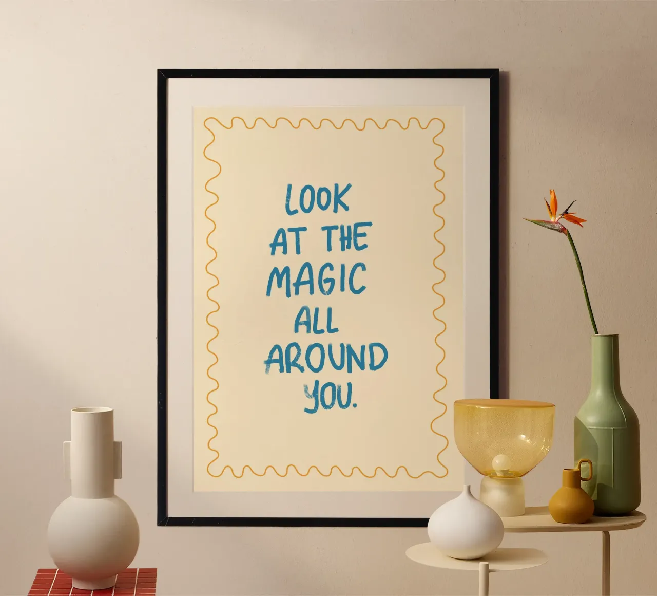 "Look at the Magic" Inspirierender Kunstdruck Poster von vintagepod