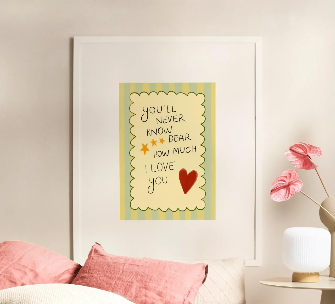 "You'll Never Know" Herzliche Liebe Kunstdruck Poster von vintagepod